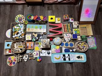 Bulk 50 Montessori Materials Toys Book Puzzles Lovevery Guidecraft montikids Melissa&Doug And More