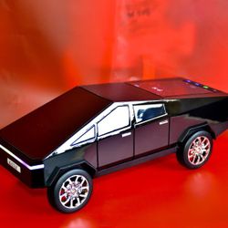 Tesla Cybertruck Shape Bluetooth Portable Speaker LED Screen X HD SOUND