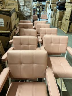 Light Pink Hydraulic Salon Chair Barberpub #8816