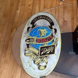 1976 Schlitz Brewing Co. Mirrored Advertising Wall Hanging