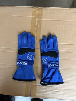 Sparco Blue Racing Gloves