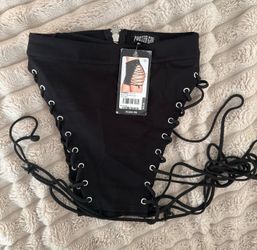 Dolls Kill Poster Grl Lace Up Skirt (SIZE S)