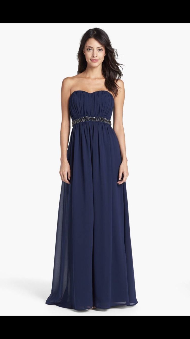 jessica simpson navy blue dress Gown Size 0 w-apparel Size:UK6 Vintage Black Two Button