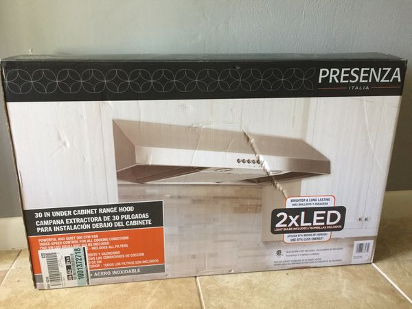 Presenza 30 Under Cabinet Range Hood Stainless Steel For In Presenza 30 Under Cabinet Range Hood