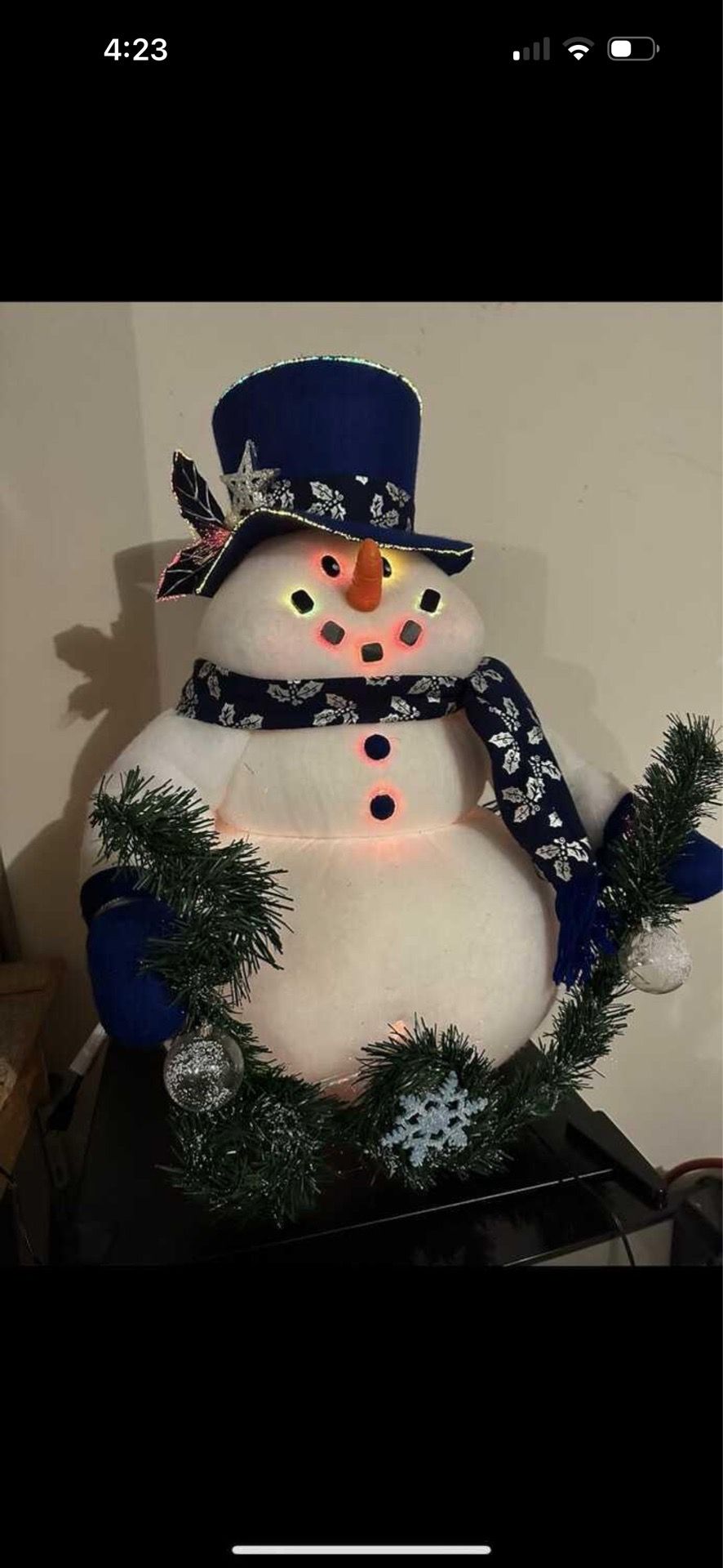 fibre optics snowman