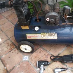 Compressor. . 5 Hp . And Tool 