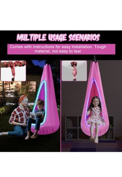 Light Up Kids Pod Swing Seat