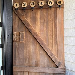 Antique Door Coat Rack