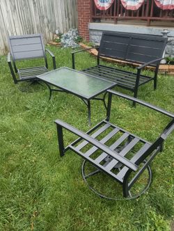 Four Piece Aluminum Patio Set