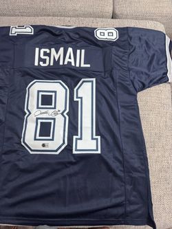 RAGHIB “ROCKET” ISMAIL Signed Autograph Custom Jersey-Beckett-Dallas Cowboys