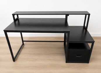 Black desk