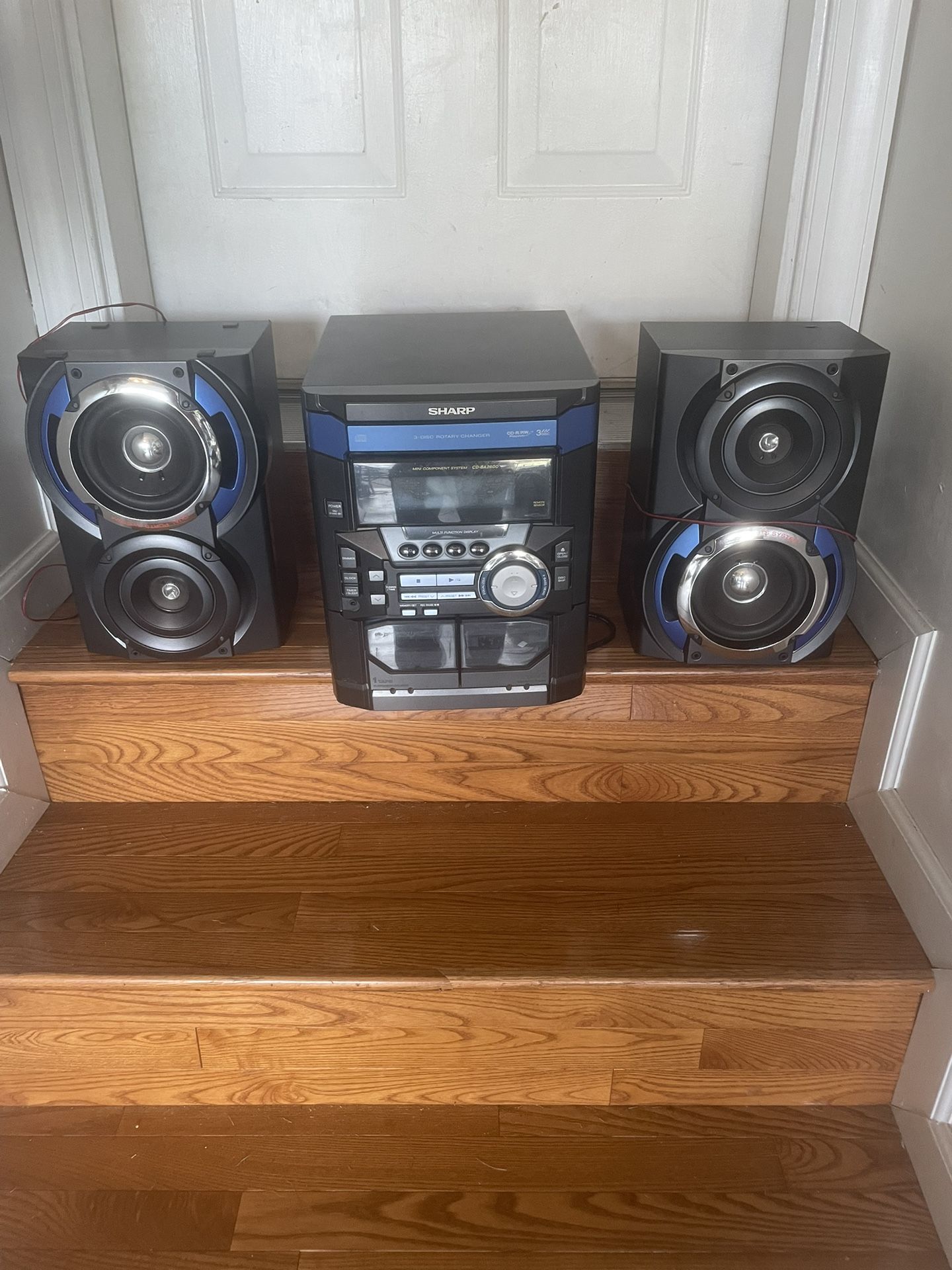Stereo System With Cassette And Cd Player Stereo system with cassette and CD player