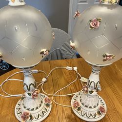 Vintage Capodimonts Lamps 