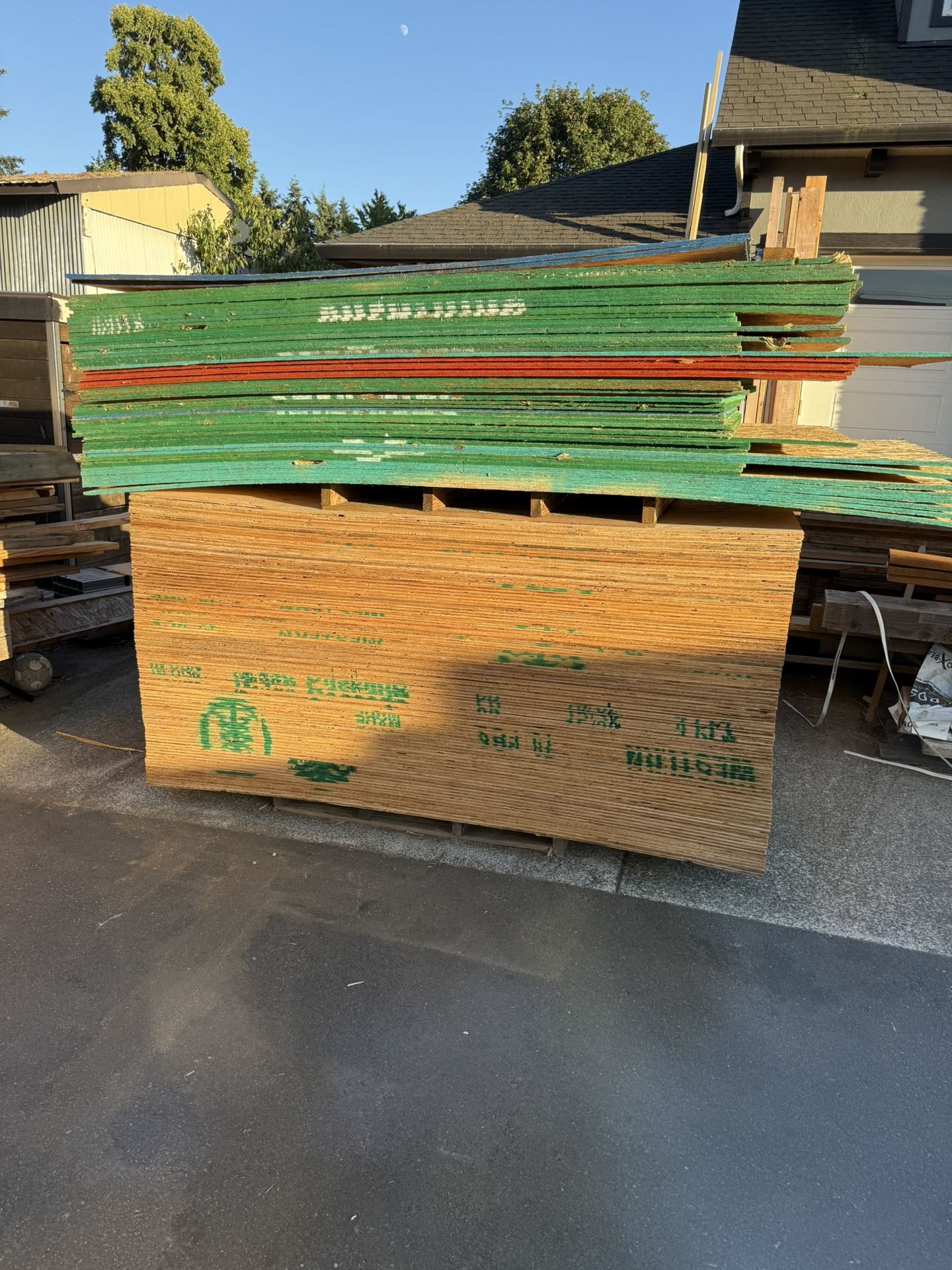 4x8 1/2” Plywood and OSB