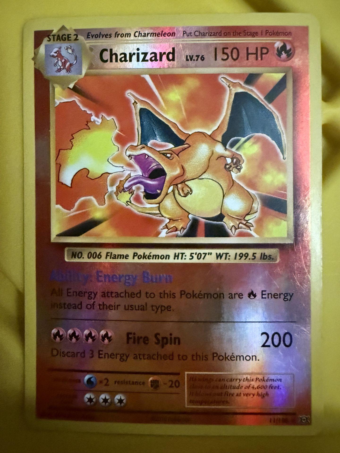 Charizard Level 76 150 HP