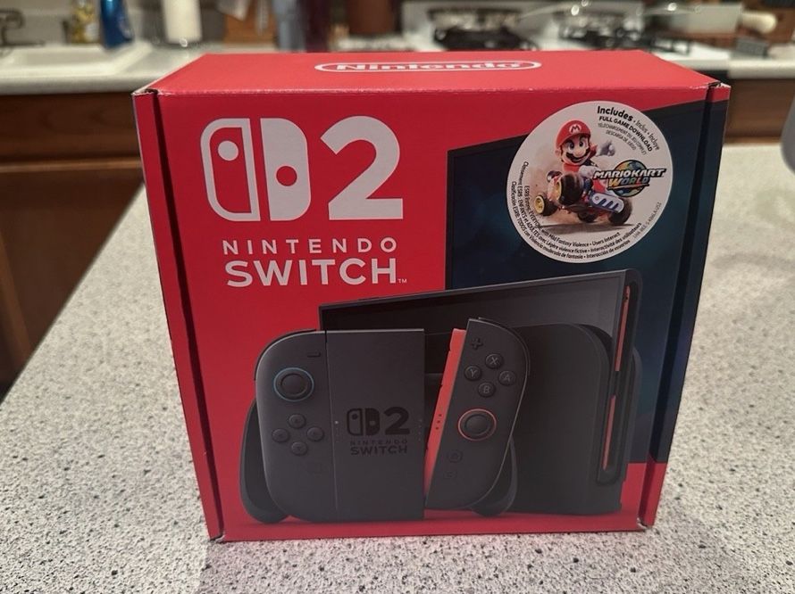 Nintendo Switch 2 Mario Kart World Bundle - Brand New Sealed