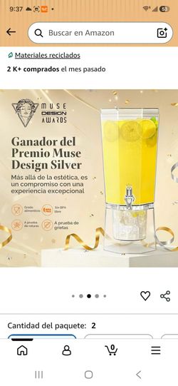 Clear Acrylic Beverage Dispenser with Spigot