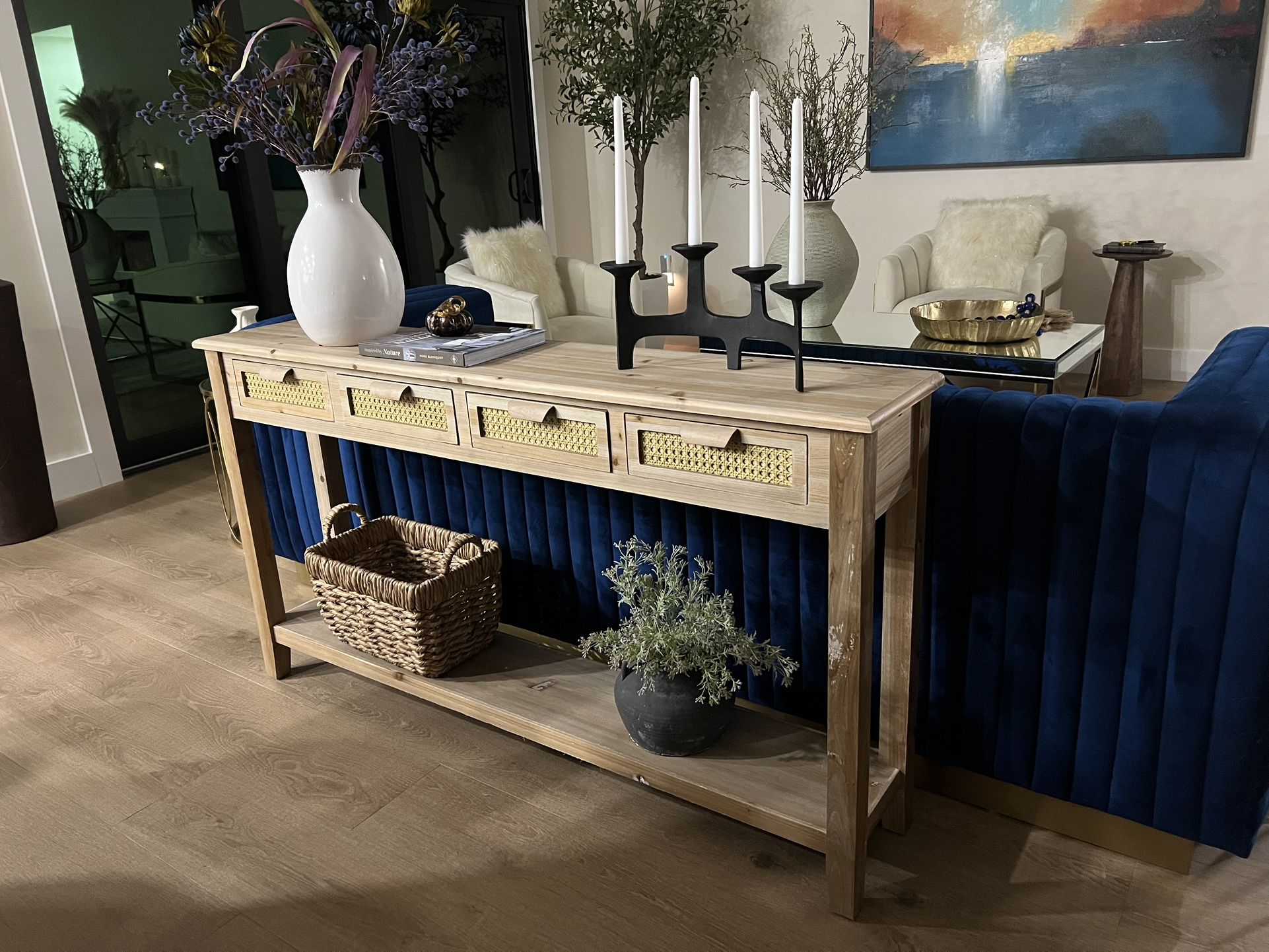 Wood Sofa Table -console table