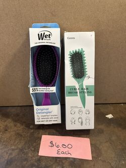Wet Detangler Brush/curly Hairbrush