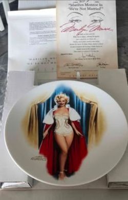We're Not Married Collector Plate The Marilyn Monroe Collection #12 Movie Chris Notarile