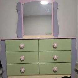 Floral Pastel Bedroom Kids Furniture