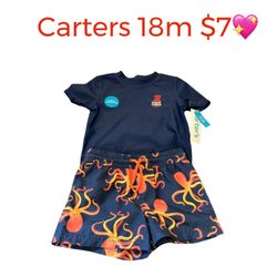 CARTERS SWIMMING SET BABY BOYS NEW SIZE 18 MONTHS 💖💖💖FIRM PRICE FIRM PRICE 7