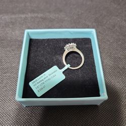 Moissanite Sterling Silver Sz5 Woman's Ring
