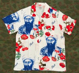 FUCT  War on Drugs Rayon Shirt Sz L New