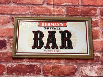 Vintage bar mirror