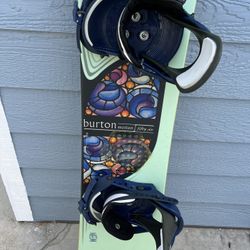 Burton Motion 56 Snowboard And Bag