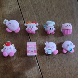 Lot Of 8 Kirby 3D Shoe Charms 