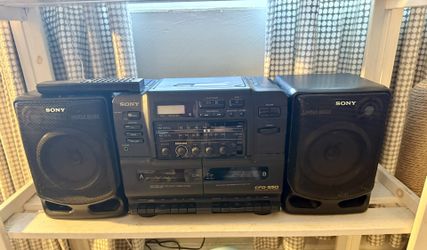 Sony CFD-550 Vintage Boombox With Remote