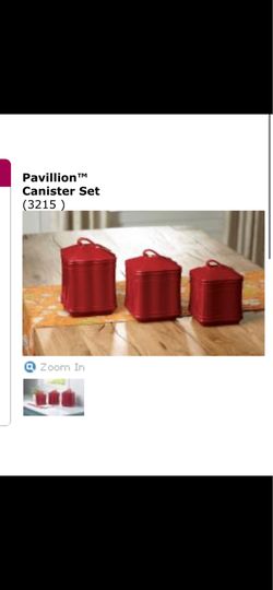Princess house set of three canisters