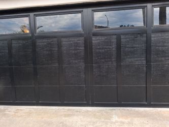 Garage door black