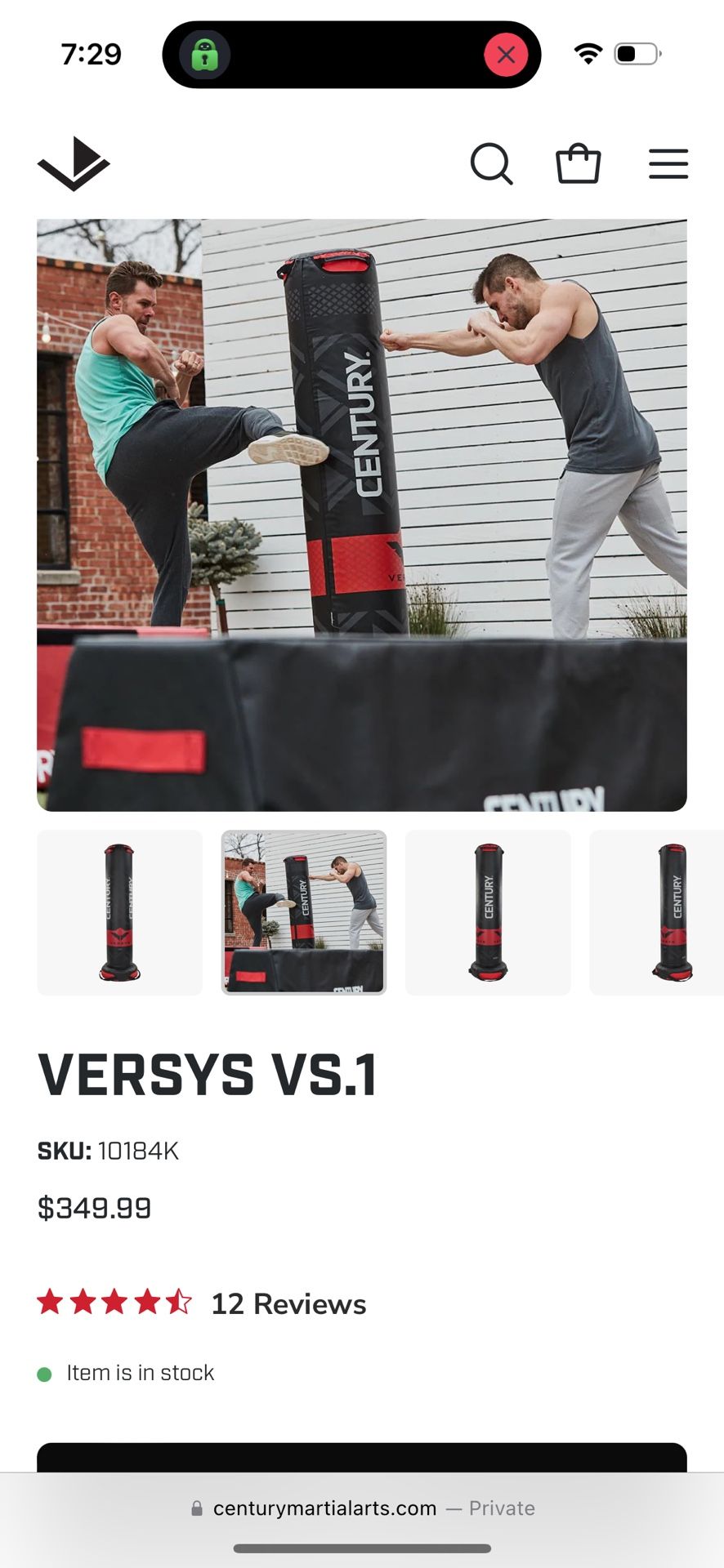 VERSYS VS.1 Punching Bag