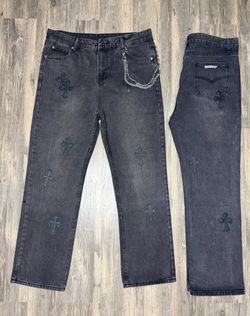 Brand New Chrome Heart Jeans With Package