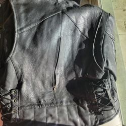 UNIK Black Leather Biker Jacket NOT SOLD YET