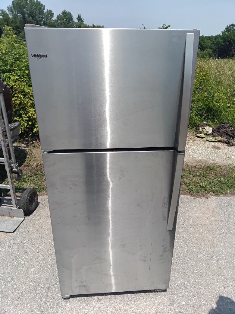 Stainless Steel Whirlpool Refrigerator