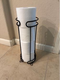 Toilet Paper Holder - keeps 3-4 extra rolls of TP nearby