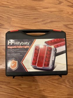 Magnetic LED Trailer Towing Light Kit - Magnetic Trailer Lights 24ft Cable with 7 Pin Plug Board Tail Brake Stop Indicator License Plate Light Lamp fo