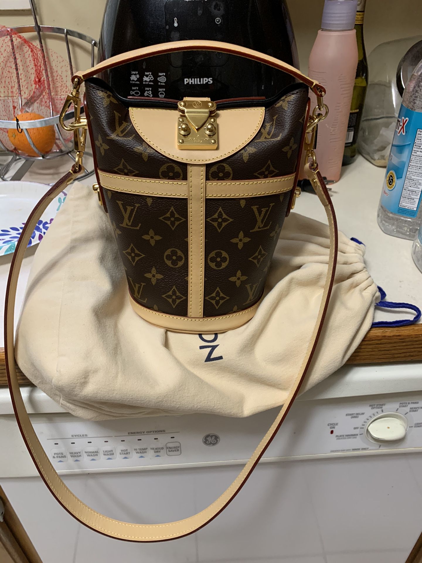 Authentic Louis Vuitton duffle bag in new condition