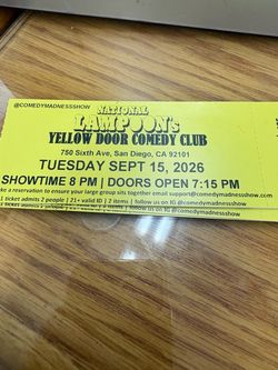Comedy show tix