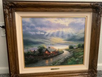 Thomas Kincade painting…Emerald Isle Cottage