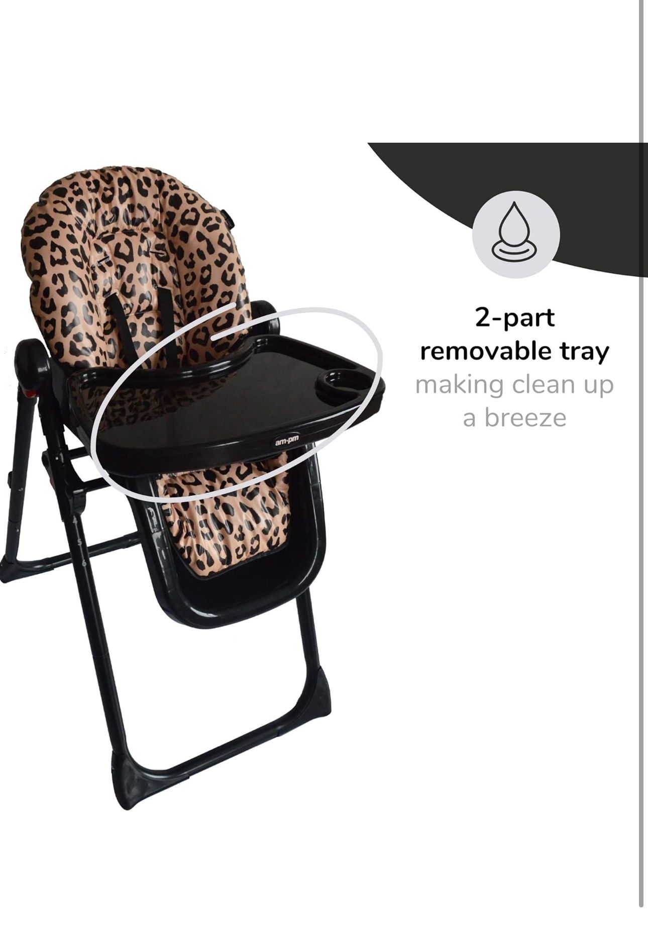 Cheetah Print High Chair