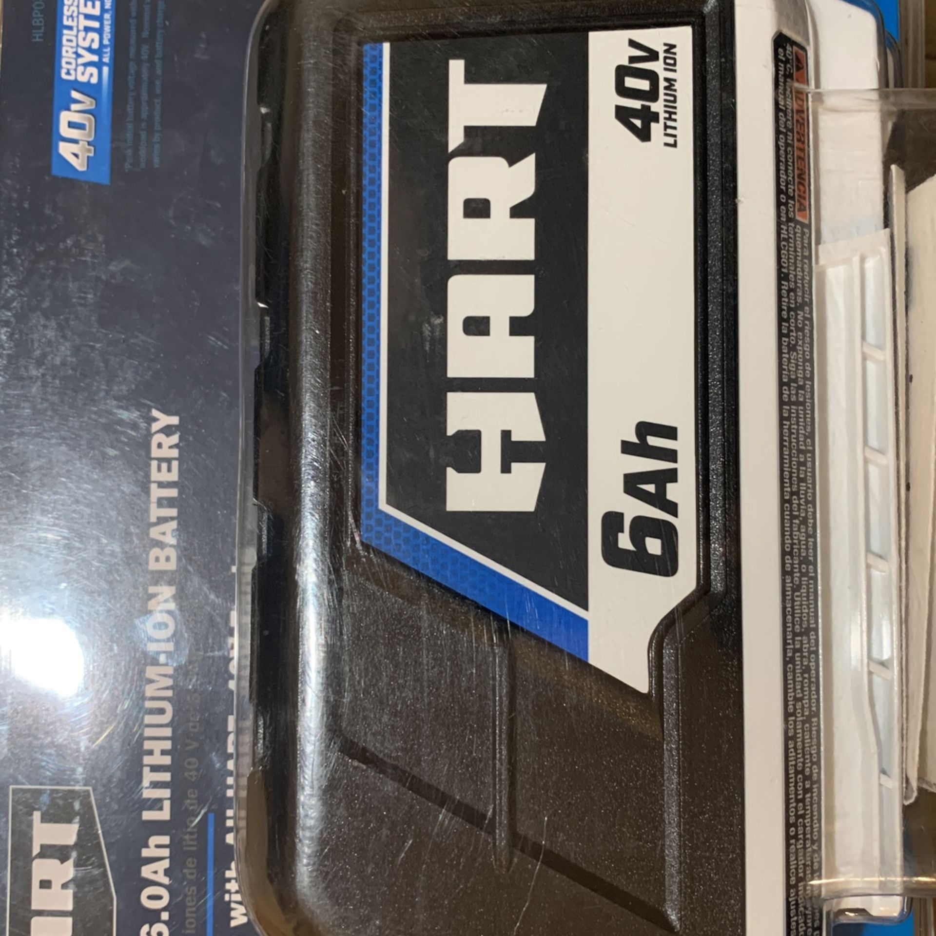 Brand New HART 40v 6AH Lithium Ion Battery