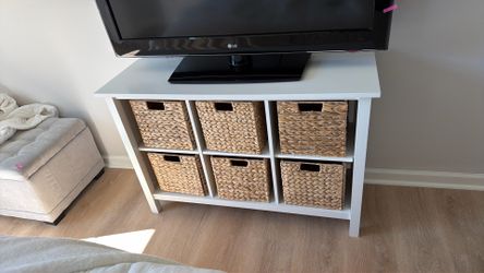 White TV stand