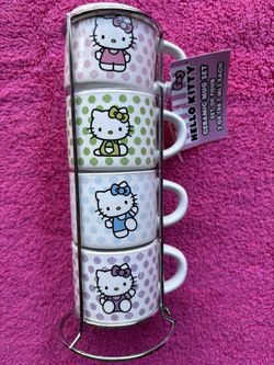 Sanrio Hello Kitty Espresso Shot Mini Mugs With Rack