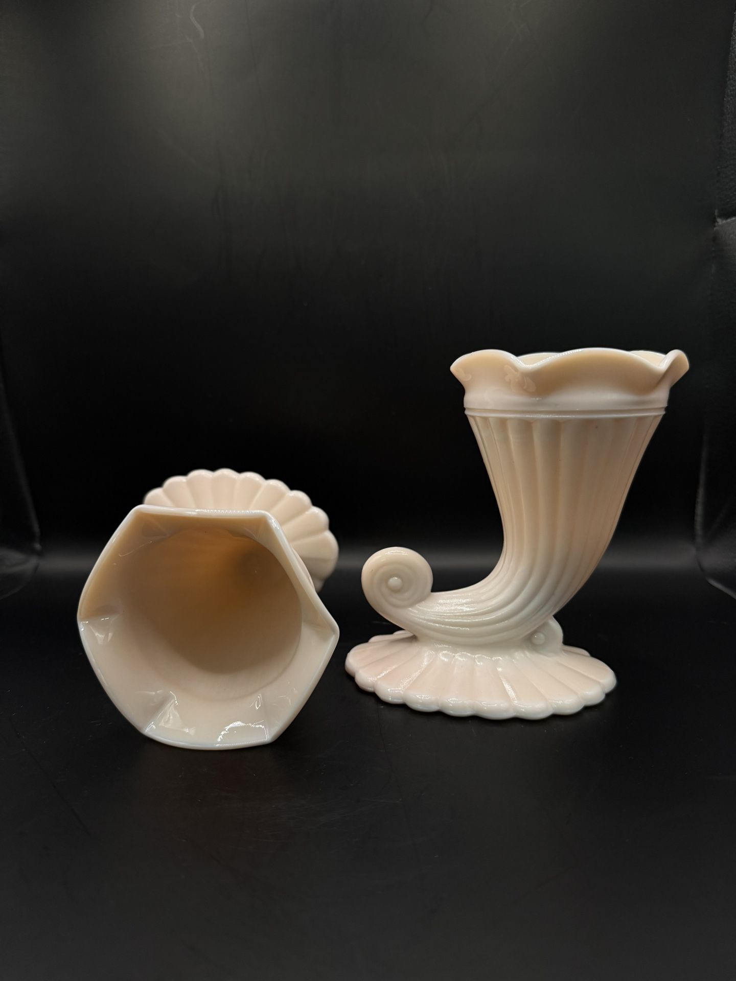 Jeannette Pink Milk Glass