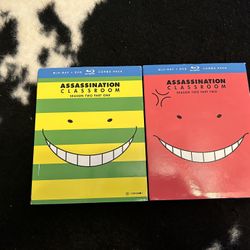 Assination Classroom Season 1 And 2 Blue Ray Mint Condition 