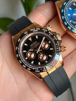 Seiko mod Daytona color Rose gold